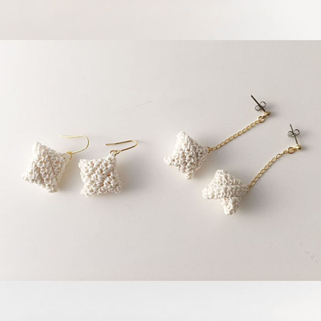 チェーンスクエアピアス/イヤリング