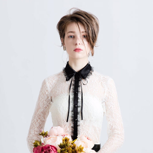 【至高の糸が紡ぐ、纏う芸術品】美濃和紙レースブラウス